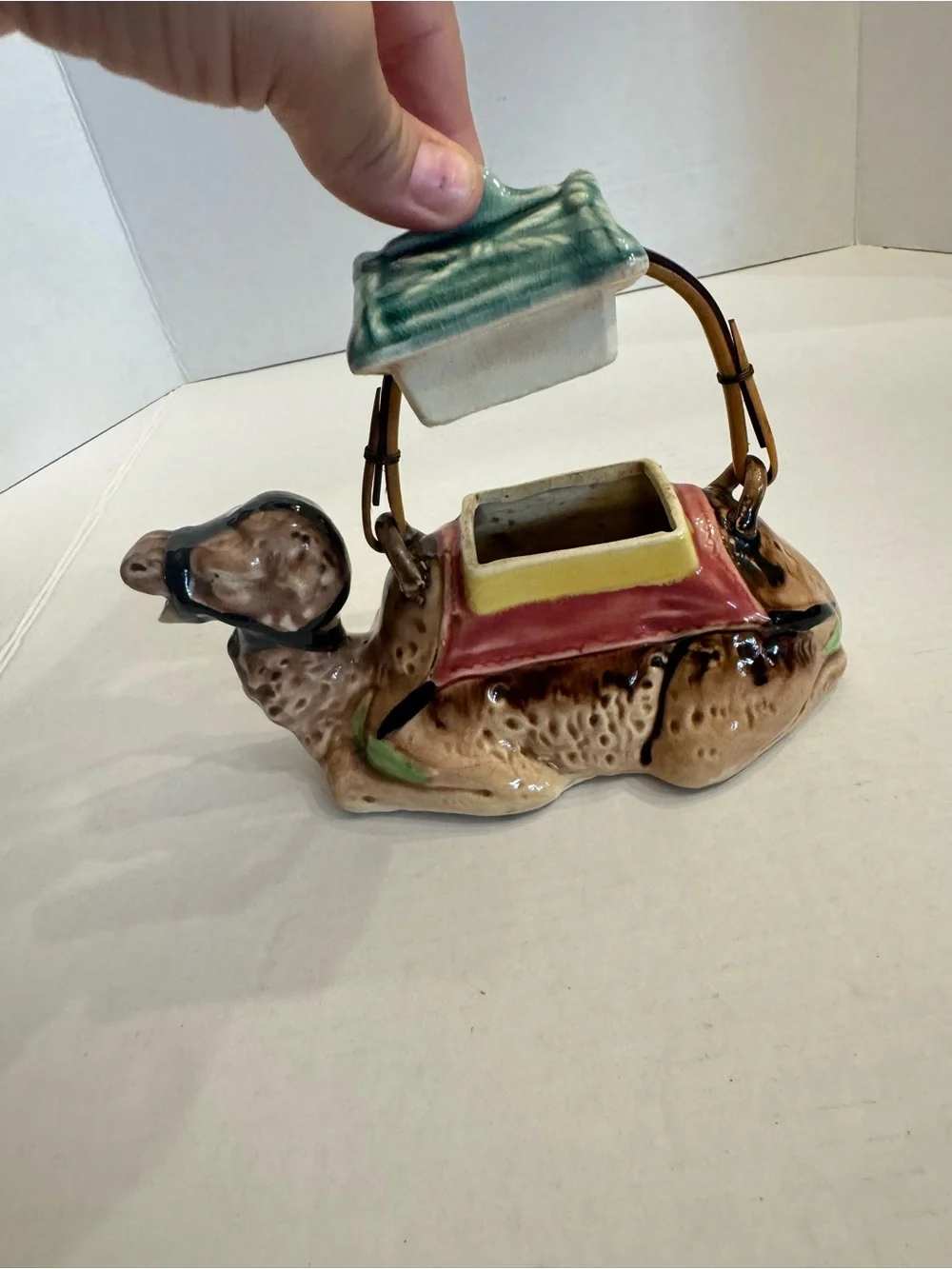 Arabian Caravan Camel Decorative Ceramic Pottery Teapot Vintage Made in Japan